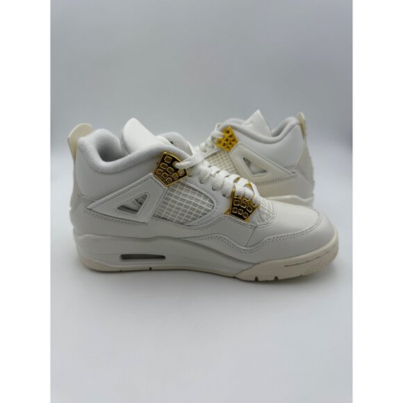 Size 6 - Air Jordan 4 Retro Metallic Gold (Women's) - Picture 5 of 10